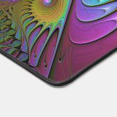 Die farbenfrohe, leuchtende, trippy-Abstrakte Frak Schreibtischunterlage (Ecke)