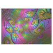 Die farbenfrohe, leuchtende, trippy-Abstrakte Frak Tischdecke (Vorderseite (Horizontal))