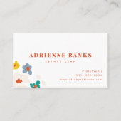 Die farbenfrohe, moderne florale Visitenkarte (Vorderseite)