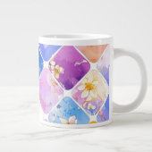 Die farbenfrohe Party im Blumengarten Jumbo-Tasse (Rechts)