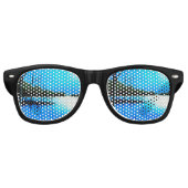 Die farbenfrohe Sonnenbrille. Partybrille (Vorderseite)