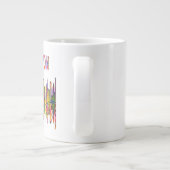 Die farbenfrohe Stadtmauer von Boston - Riesenkaff Jumbo-Tasse (Rückseite)