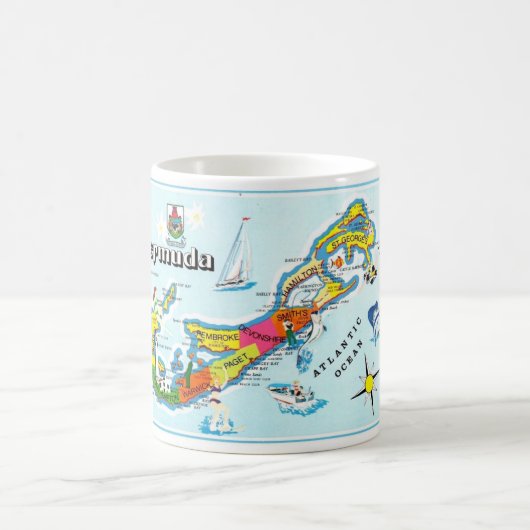 Die farbenfrohe Tasse auf der Insel Bermuda (Mittel)