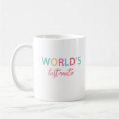 Die farbenfrohe Tasse der besten Tante der Welt (Links)