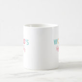 Die farbenfrohe Tasse des besten Lehrers der Welt (Mittel)