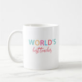 Die farbenfrohe Tasse des besten Lehrers der Welt (Links)