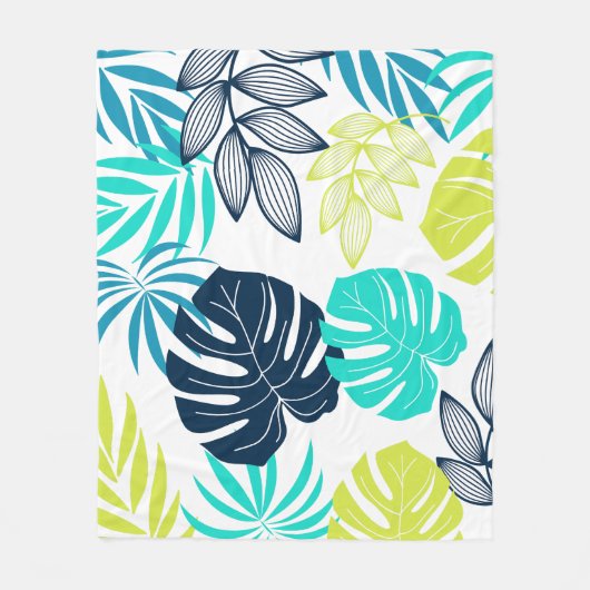 Die farbenfrohen Blätter Fleecedecke (Vorderseite)