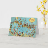 Die farbenfrohen Karibikinseln Karte (Gelbe Blume)