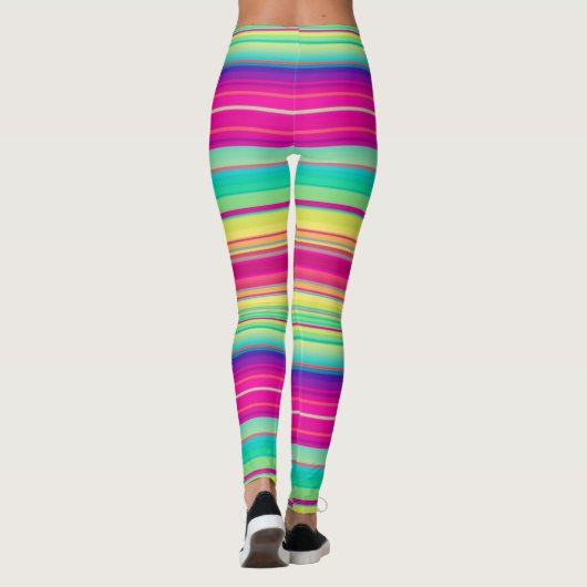 Die farbenfrohen Leggings des Running (Rückseite)