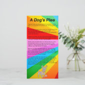 Die farbige IT8-Farbkarte eines Hundes Dankeskarte (Stehend Vorderseite)