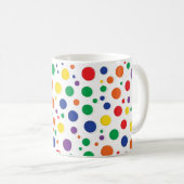 Die farbige Polka-Punkt-Tasse Kaffeetasse (VorderseiteRechts)