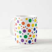 Die farbige Polka-Punkt-Tasse Kaffeetasse (Vorderseite Links)
