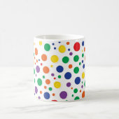 Die farbige Polka-Punkt-Tasse Kaffeetasse (Mittel)