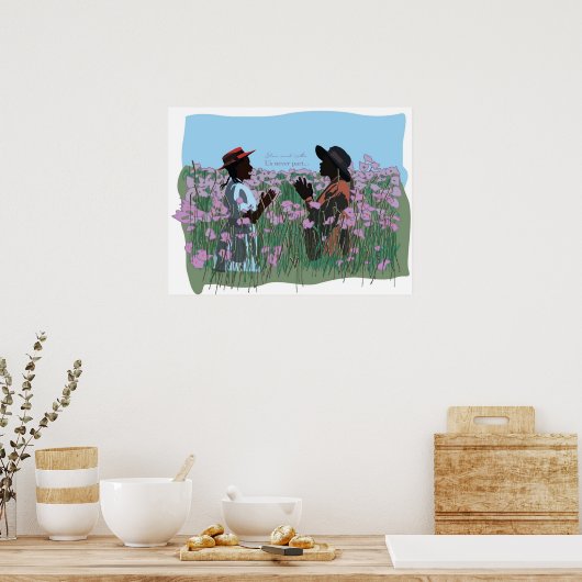 Die farbigen Lila Kinokunstwerke spielen dich und Poster (Küche)