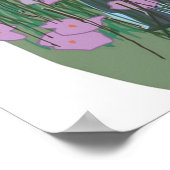 Die farbigen Lila Kinokunstwerke spielen dich und Poster (Ecke)