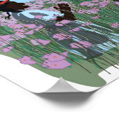 Die farbigen Lila Kinokunstwerke spielen dich und  Poster (Ecke)