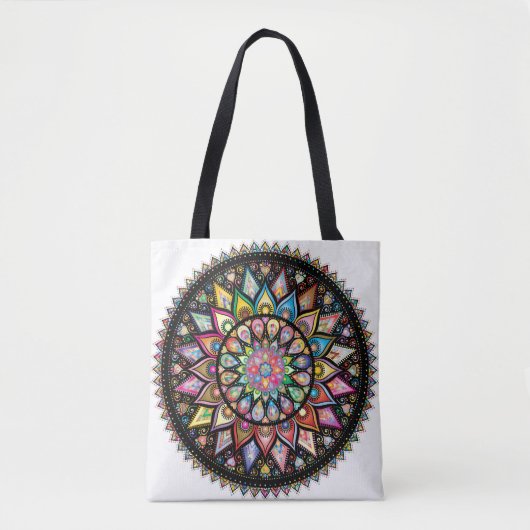 Die Farbpalette der Mandala Tasche (Vorderseite)