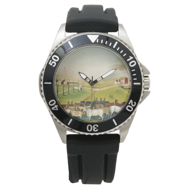Die Farm Cornell (Landschaft Pennsylvania) Armbanduhr (Vorderseite)