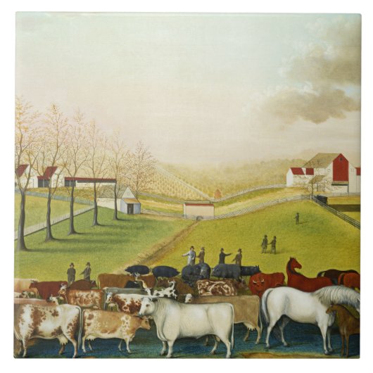 Die Farm Cornell (Landschaft Pennsylvania) Fliese (Vorderseite)