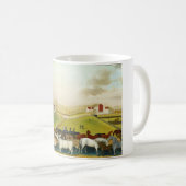 Die Farm Cornell (Landschaft Pennsylvania) Kaffeetasse (VorderseiteRechts)