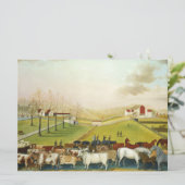 Die Farm Cornell (Landschaft Pennsylvania) Karte (Stehend Vorderseite)