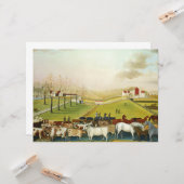 Die Farm Cornell (Landschaft Pennsylvania) Karte (Vorderseite/Rückseite Beispiel)