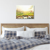 Die Farm Cornell (Landschaft Pennsylvania) Leinwanddruck (Insitu (Schlafzimmer))