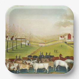 Die Farm Cornell (Landschaft Pennsylvania) Pappteller