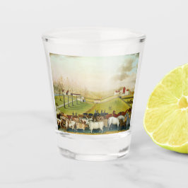 Die Farm Cornell (Landschaft Pennsylvania) Schnapsglas