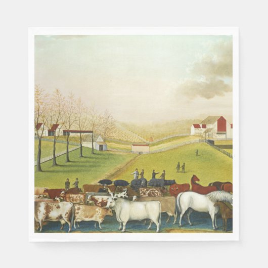 Die Farm Cornell (Landschaft Pennsylvania) Serviette (Vorderseite)