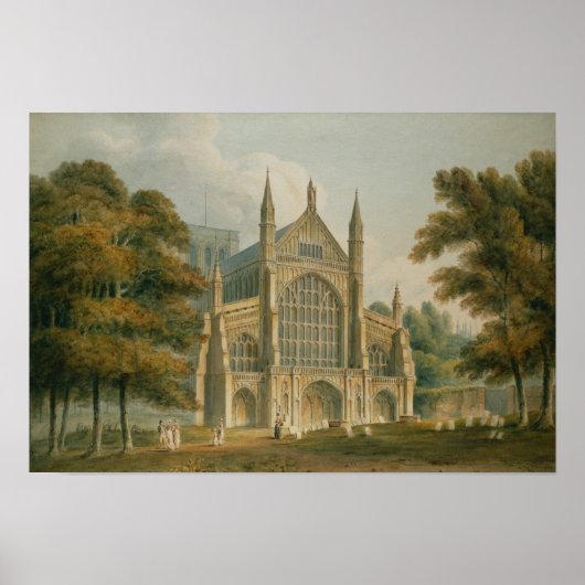 Die Fassade aus dem Nordwesten Poster (Vorne)