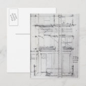 Die Fassade des Hauses Issac Postkarte (Vorne/Hinten)