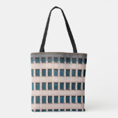 Die Fassade des modernen Gebäude mit rechteckigem Tasche (Rückseite)
