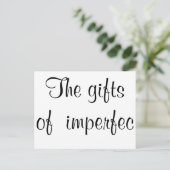 Die (fast) Geschenke der Unvollkommenheit Postkart Postkarte (Stehend Vorderseite)
