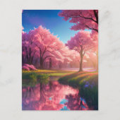 Die Faszination des Flussarm Postkarte (Vorderseite)