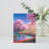 Die Faszination des Sonnenaufgangs Postkarte (Stehend Vorderseite)