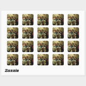 Die Faszination St. Therese - Fontebasso Quadratischer Aufkleber (Blatt)