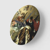 Die Faszination St. Therese - Fontebasso Runde Wanduhr (Winkel)