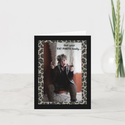 Die FAT PANTS für die Ferien Karte (Vorderseite)