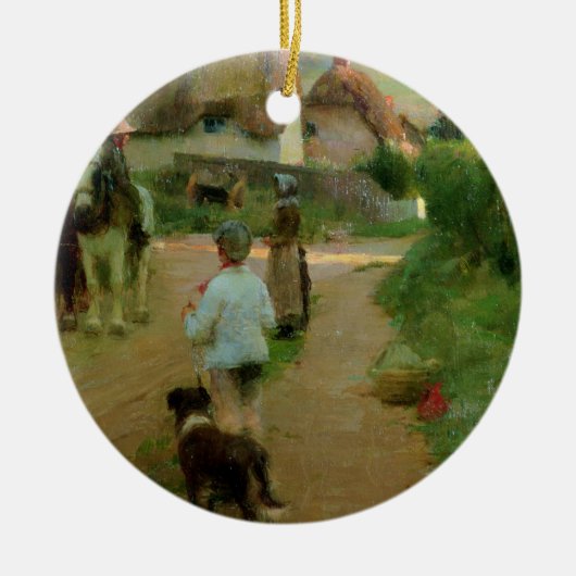 Die Faulenzer, 1888 (Öl auf Leinwand) Keramikornament (Vorne)
