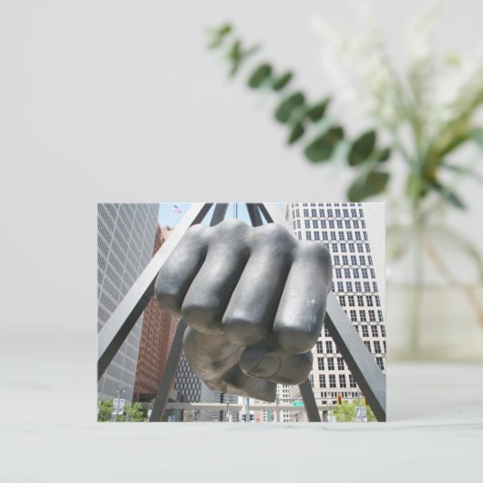 Die Faust Postkarte (Stehend Vorderseite)
