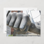 Die Faust Postkarte (Vorne/Hinten)