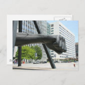 Die Faust Postkarte (Vorne/Hinten)