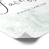 Die Favoriten nehmen Sie bitte ein Schild. Winterg Poster (Ecke)