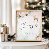 Die Favoriten nehmen Sie bitte ein Schild. Winterg Poster