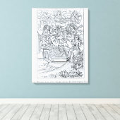 Die fay Melusine Leinwanddruck (Insitu (Holzboden))