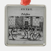 Die fechtende Schule Silbernes Ornament (Vorne)