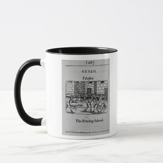 Die fechtende Schule Tasse (Links)