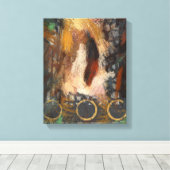 Die Feder Canvas drucken Leinwanddruck (Insitu (Holzboden))