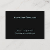 Die Feder des Raben Visitenkarte (Rückseite)